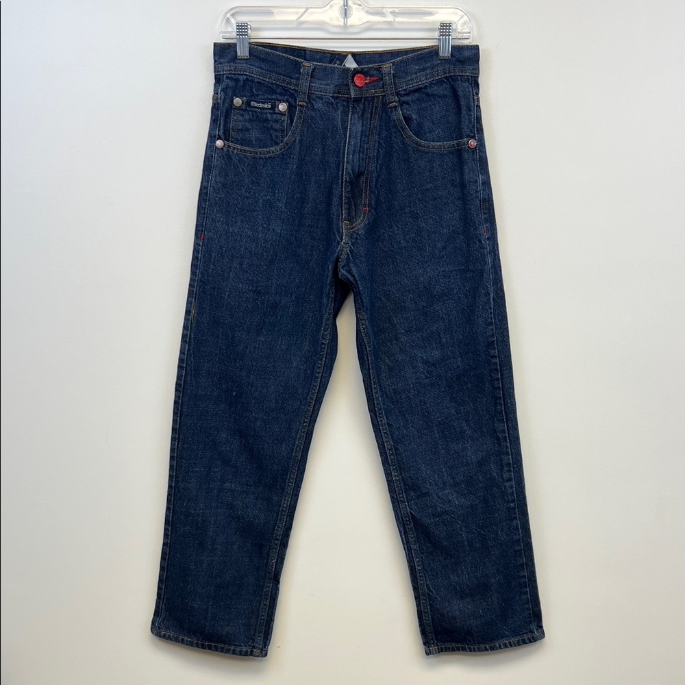 Akademiks Women's Dark Blue Denim Straight Leg Jeans Size 10